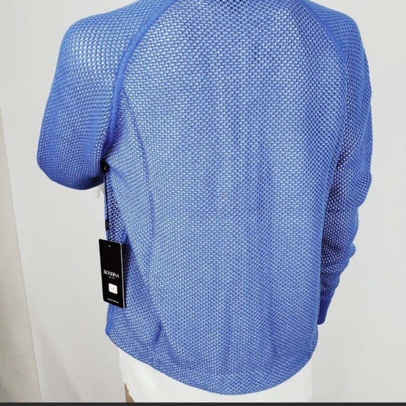 Rondina Women's Zip Cardigan Royal Blue Medium NWT - Picture 8 of 8